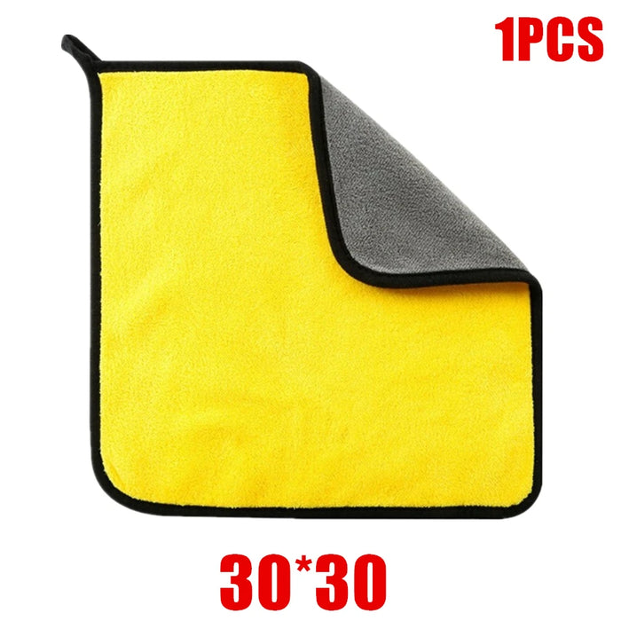Ultra Soft Car Wash Towel Microfiber Car Care Cloth Car Cleaning Drying Cloth Double Layer Clean Rags Car Washing Towels