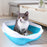 Semi Enclosed Cat Sized Thickened Splash Proof Toilet Litter Box Home Use Litter Tray