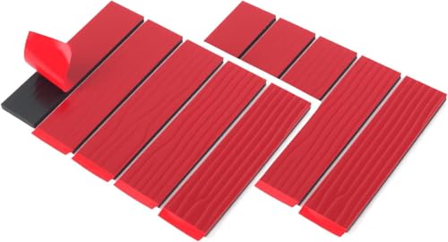 Number Plate Sticky Pads 10 Strips Strong Double Sided Sticky Pads for Car Number Plates, Heavy Duty Adhesive Pads for icense Plates, Drill-Free Fixing Kit