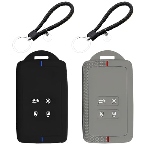 2 PCS Universal Car Key Covers, Suitable for Clio Talisman Espace Duster