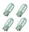 10 X 501 Capless Sidelight Car T10 Bulbs Interior Number Plate Side Light 12V 5W