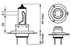 Bosch H7 (477) Pure Light Halogen Headlight Bulb, 12 V 55 W