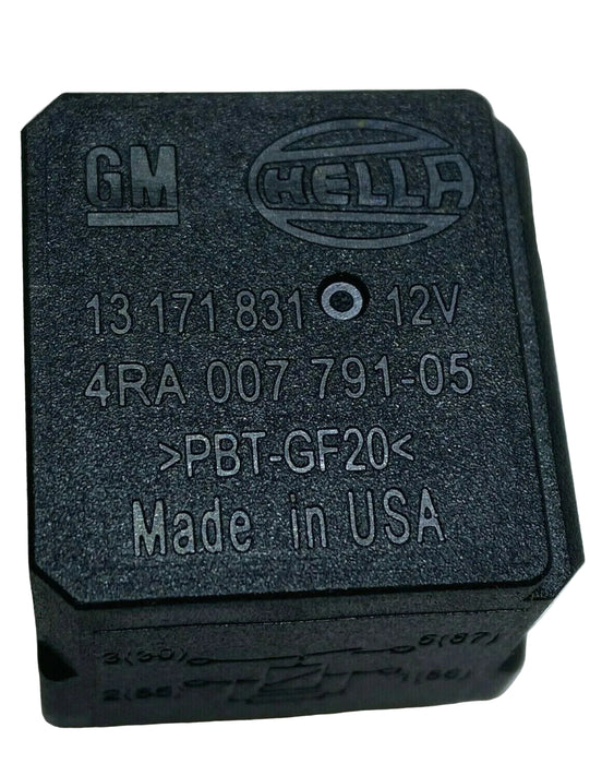 Vauxhall GM Hella Multi Use Black 12V Relay 4RA00779105 GM 13171831