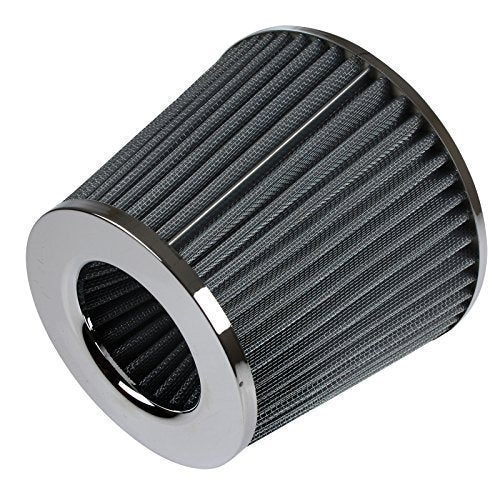 Universal High Performance Car Air Filter Induction Kit Sports Car Cone Air Filter Chrome Finish