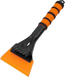 Ice Scraper - Wide 13cm TPU Blade - Efficency and No Scratches Ice Snow Frost Removal for Car SUV Truck Windscreen and Windows