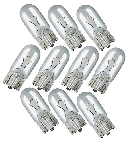10 X 501 Capless Sidelight Car T10 Bulbs Interior Number Plate Side Light 12V 5W