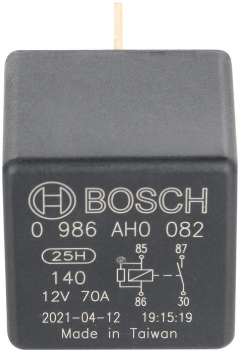Genuine Bosch 0986AH0082 Relay 12V 70A Operating Temperature 4 Pin Relay