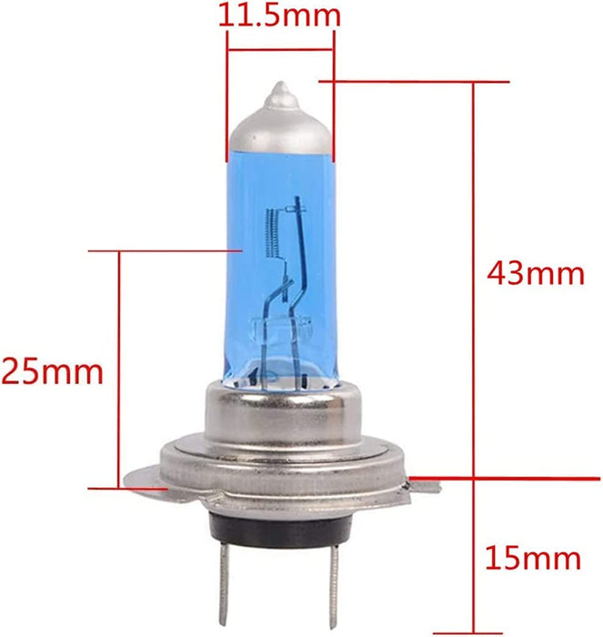 2 x Headlight Bulbs, Halogen Headlight Bulbs Bright and High Penetration, Halogen Headlamp H7