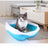 Semi Enclosed Cat Sized Thickened Splash Proof Toilet Litter Box Home Use Litter Tray