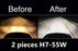 2 x Headlight Bulbs, Halogen Headlight Bulbs Bright and High Penetration, Halogen Headlamp H7