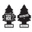 Little Trees Air Freshener Tree MTR0004 Black Ice Fragrance For Car Home Boat Caravan - Single Pack