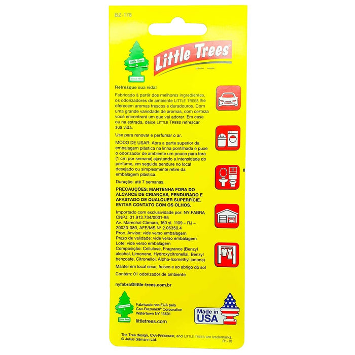 Little Trees Air Freshener Tree MTR0004 Black Ice Fragrance For Car Home Boat Caravan - Single Pack