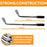 Wheel Brace for Car, Universal Telescopic Wheel Wrench, 17mm, 19mm, 21mm & 23mm with Sockets