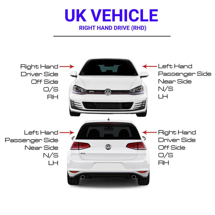 Replacement Wing Mirror Glass For Volkswagen VW Golf MK4 Convex Left Passenger Side