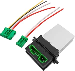 Heater Resistor with Wiring Plug for Nissan Note 207 406 607 1007 C5 C3 C2 Megane Modus Twingo Scenic 1 2 6441.L2 6441L2