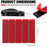 Number Plate Sticky Pads 10 Strips Strong Double Sided Sticky Pads for Car Number Plates, Heavy Duty Adhesive Pads for icense Plates, Drill-Free Fixing Kit