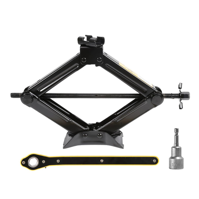 Scissor Jack 2 Tons & Tool Kit for Cars and SUV (2 Ton kit) Car Jack