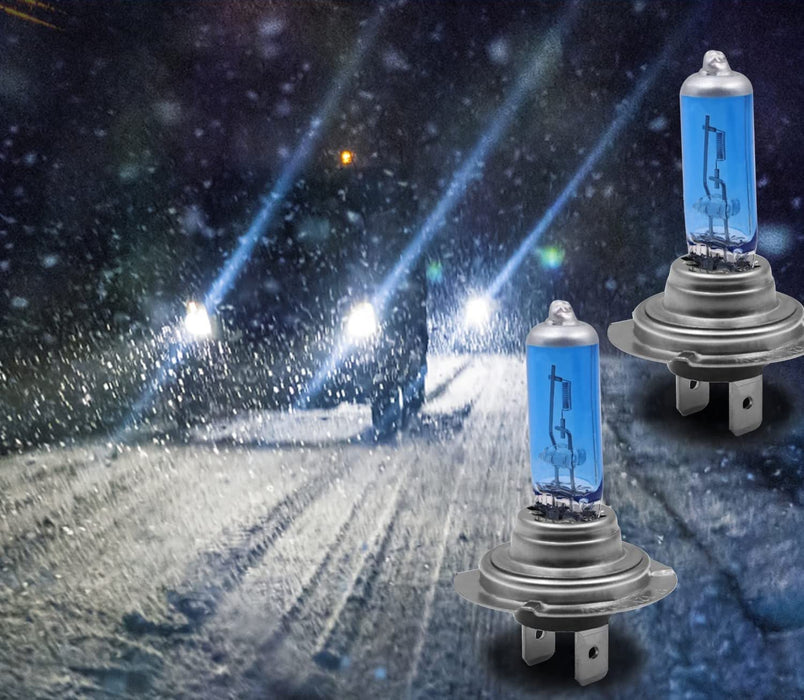 2 x Headlight Bulbs, Halogen Headlight Bulbs Bright and High Penetration, Halogen Headlamp H7