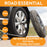 Wheel Brace for Car, Universal Telescopic Wheel Wrench, 17mm, 19mm, 21mm & 23mm with Sockets