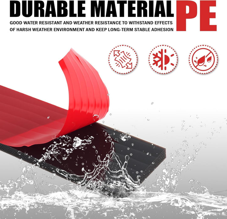Number Plate Sticky Pads 10 Strips Strong Double Sided Sticky Pads for Car Number Plates, Heavy Duty Adhesive Pads for icense Plates, Drill-Free Fixing Kit