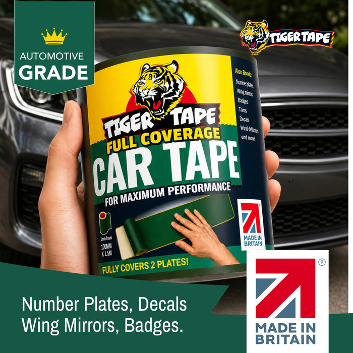 Number Plate Sticky Pads. Heavy Duty Double Sided Adhesive for Licence Plates 10 Strips
