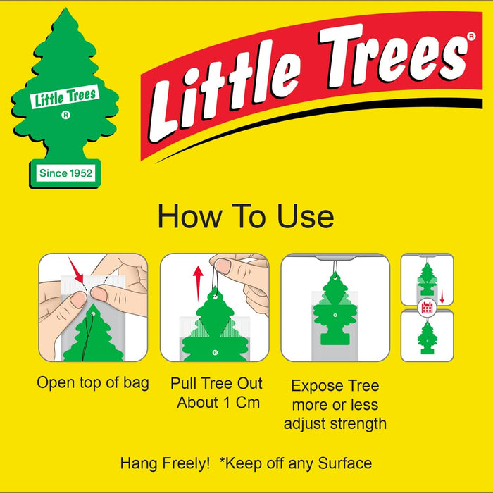 Little Trees Air Freshener Tree MTR0004 Black Ice Fragrance For Car Home Boat Caravan - Single Pack