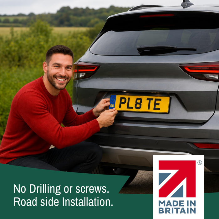 Number Plate Sticky Pads. Heavy Duty Double Sided Adhesive for Licence Plates 10 Strips