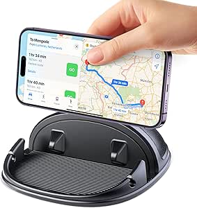 Car Phone Holder Dashboard, Anti-Slip Silicone Phone Holder for Cars Universal, Dash Phone Mount