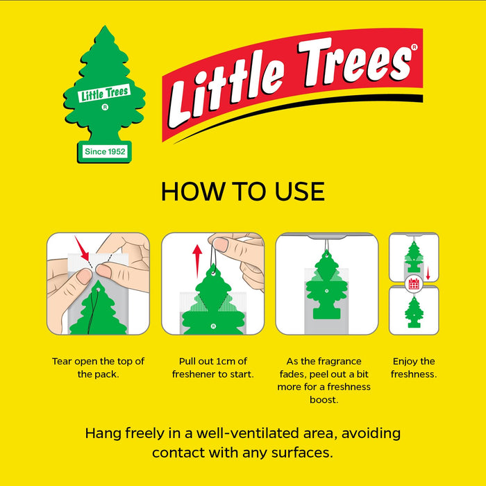 Little Trees Air Freshener Tree MTR0004 Black Ice Fragrance For Car Home Boat Caravan - Single Pack