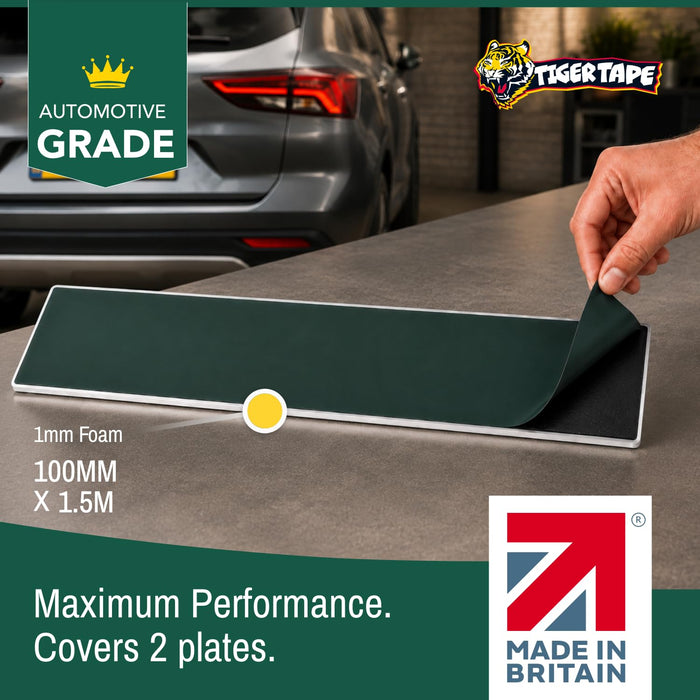 Number Plate Sticky Pads. Heavy Duty Double Sided Adhesive for Licence Plates 10 Strips