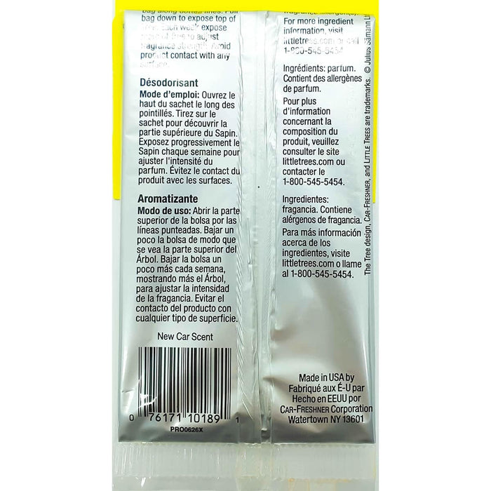 Little Trees Air Freshener Tree MTR0004 Black Ice Fragrance For Car Home Boat Caravan - Single Pack