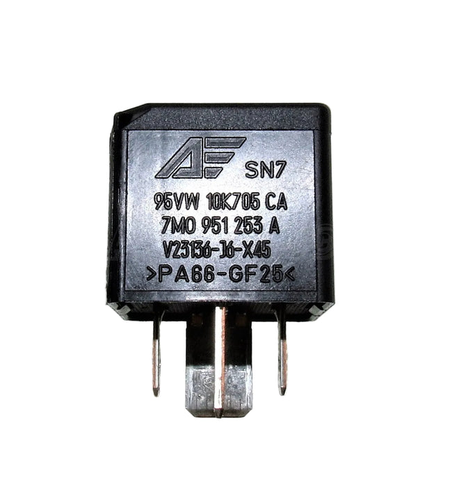 Audi VW Seat ECU & Fuel Pump 4-Pin Black Relay (No. 100) 7M0951253A 95VW10K705CA