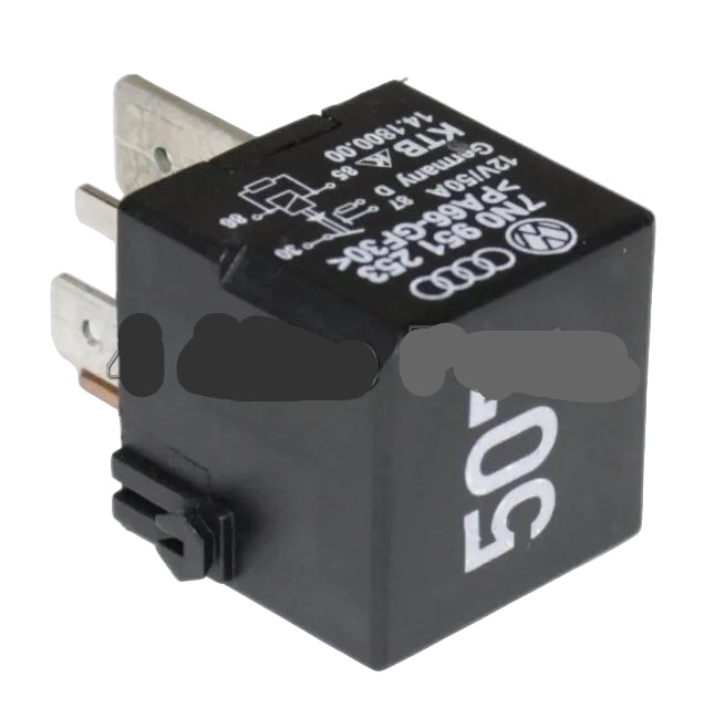 Genuine Skoda VW Seat Main Current Relay (507) 5-Pin 12V Black 7N0951253