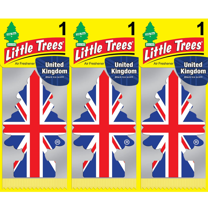 Little Trees Air Freshener Tree MTR0004 Black Ice Fragrance For Car Home Boat Caravan - Single Pack