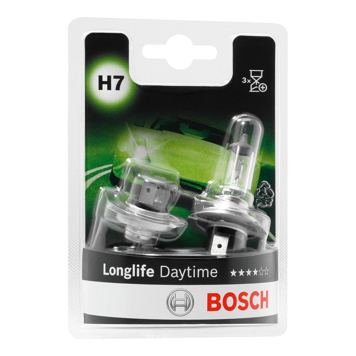 Bosch H7 (477) Pure Light Halogen Headlight Bulb, 12 V 55 W