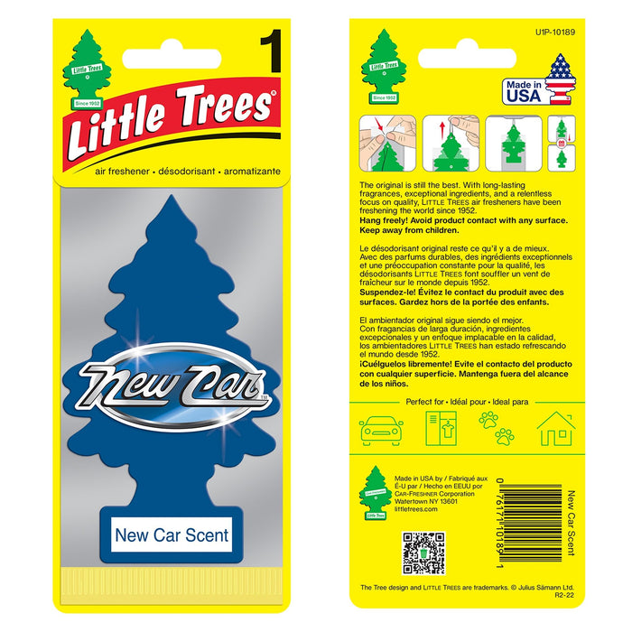 Little Trees Air Freshener Tree MTR0004 Black Ice Fragrance For Car Home Boat Caravan - Single Pack
