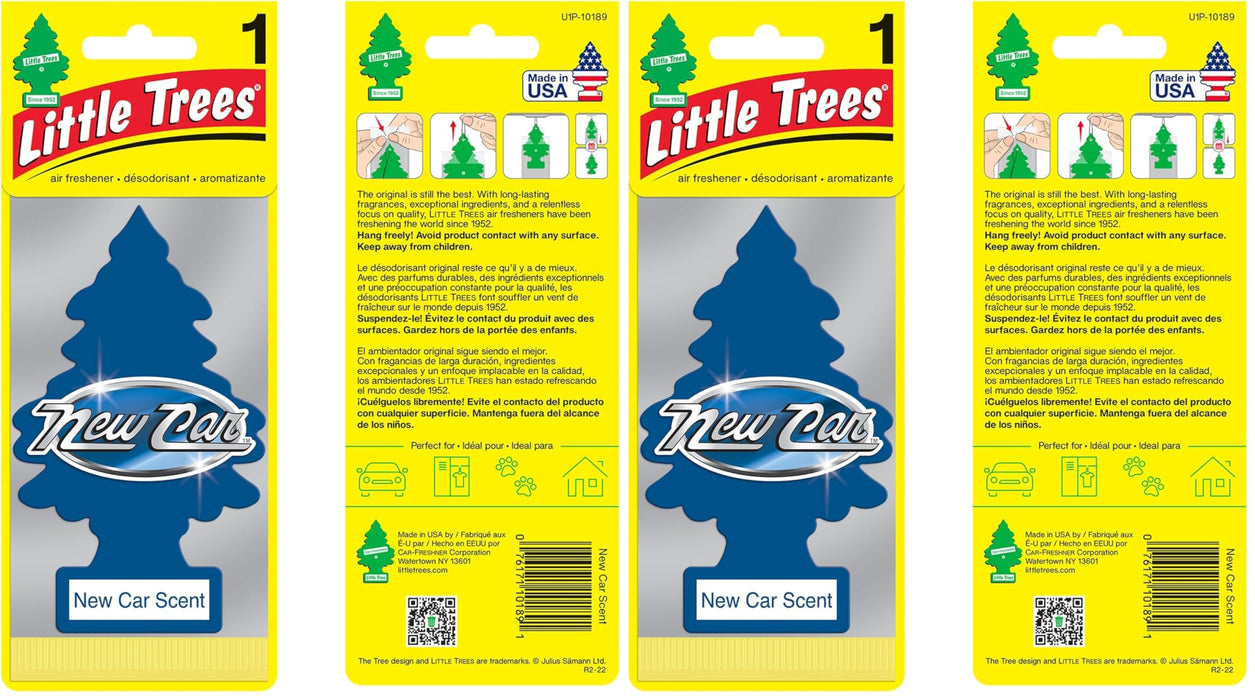 Little Trees Air Freshener Tree MTR0004 Black Ice Fragrance For Car Home Boat Caravan - Single Pack