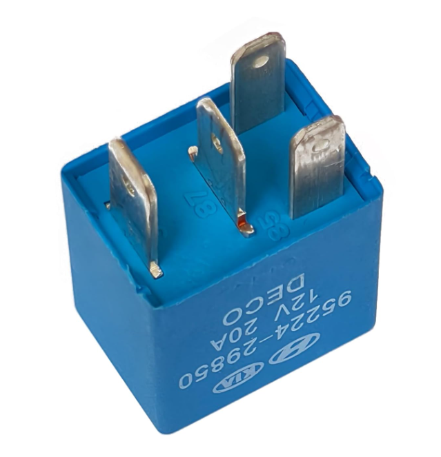 9522429850 Kia & Hyundai Multi-Use Blue 4-Pin Relay Deco 95224-29850 12V 20A