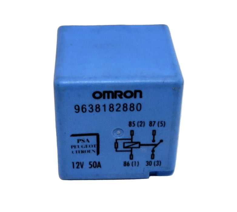 Genuine Peugeot Citroen 4-Blades Pale-Blue Main Relay 9638182880 Omron 12V 50A