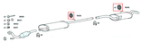 3 x Citroen Dispatch 1.9 & 2.0 Models Exhaust Rubber Mount Hanger Mounting