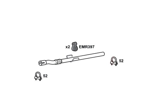 For Vauxhal Corsa D E 1.3 Models 2014 To 20 Front Down Pipe Exhaust + Clamps