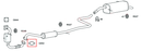 Front Down Pipe Gasket for Ford Fiesta EcoBoost 1.0 Fittinng Kit (2012-2018)