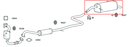 Rear Exhaust Silencer Back Box for Ford Fiesta EcoBoost Models 1.0 (2012-2018)