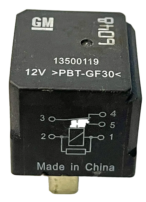 Vauxhall 2008-2016 Chevrolet 2005-2016 (5-Pin) Black Relay GM 13500119 12V 6048