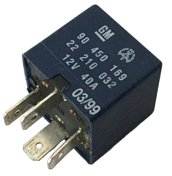 Vauxhall (92-05) 4 Pin Cooling Engine Fan Blue Relay 40A GM 90450169 22210032