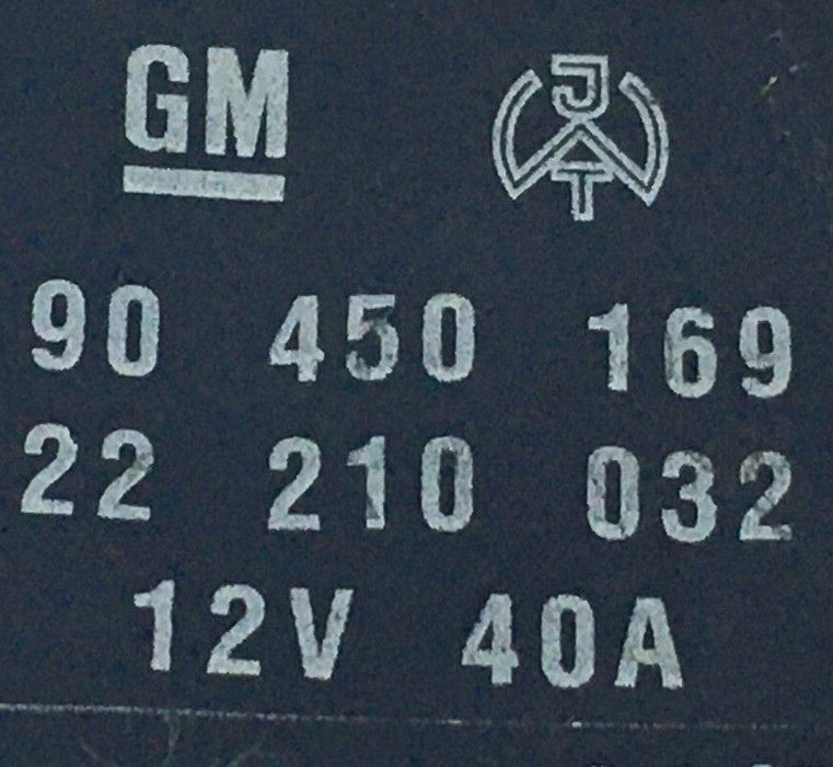 Vauxhall (92-05) 4 Pin Cooling Engine Fan Blue Relay 40A GM 90450169 22210032