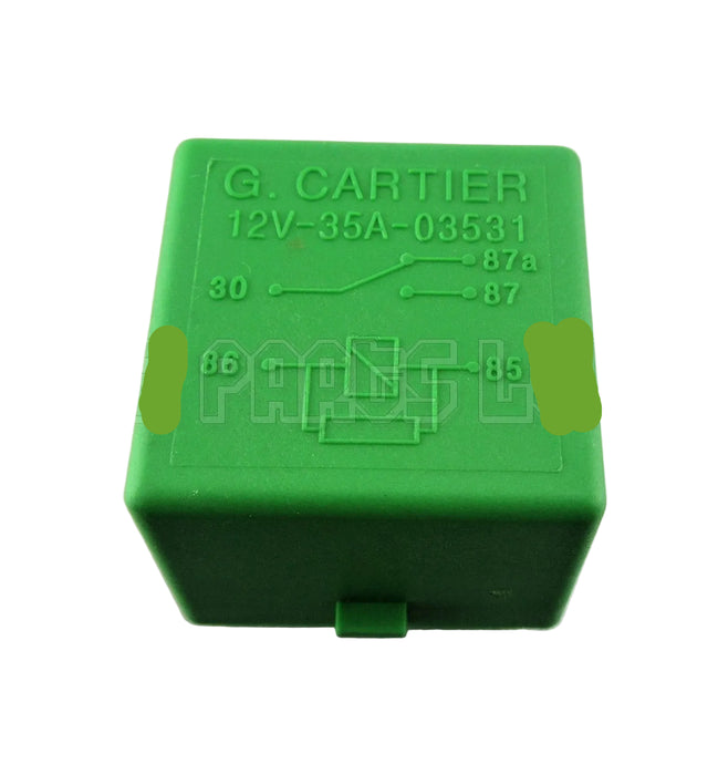 Peugeot 106 206 306 406 806 807 Green Relay 12V 35A 03531 G. Cartier 5-Pin