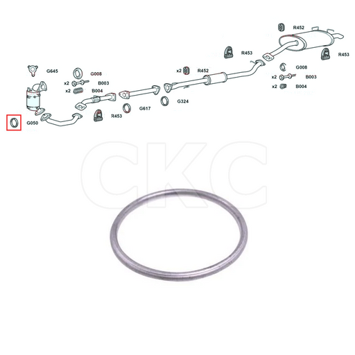 Honda CRV MK3 2.2 Diesel 2010 To 14 Front Down Pipe Lower Exhaust Gasket
