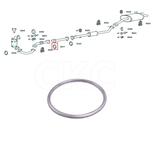 Honda CRV MK3 2.2 Diesel 2010 To 14 Mid Section Pipe Exhaust Gasket