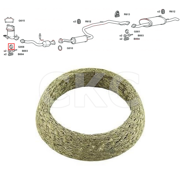 For Honda Insight ZE2 1.3 Models Front Down Pipe Exhaust Gasket